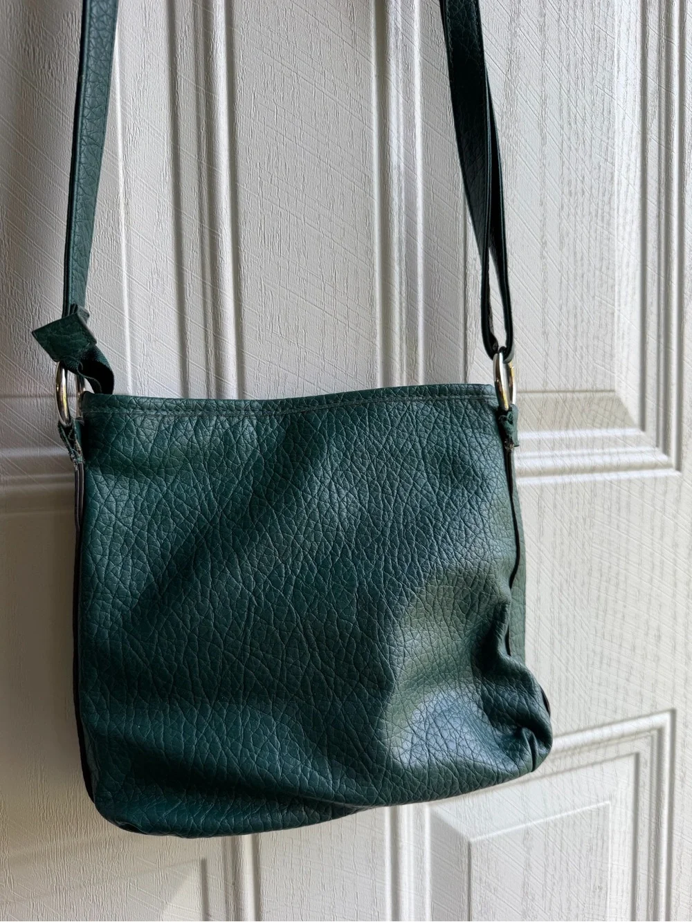 Rosetti Teal Green Crossbody Bag Faux Leather Y2K Boho Multi Pocket Purse